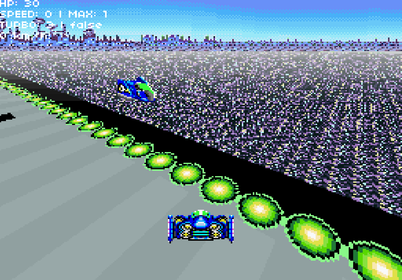A game with graphics of a Super Nintendo game.